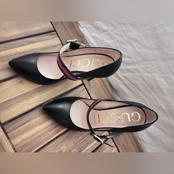 Gucci Shoes - Authentic Gucci shoes women 6.5 Mary Jane Sylvie with dust bag